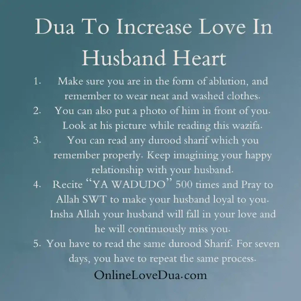 Dua To Increase Love In Husband Heart