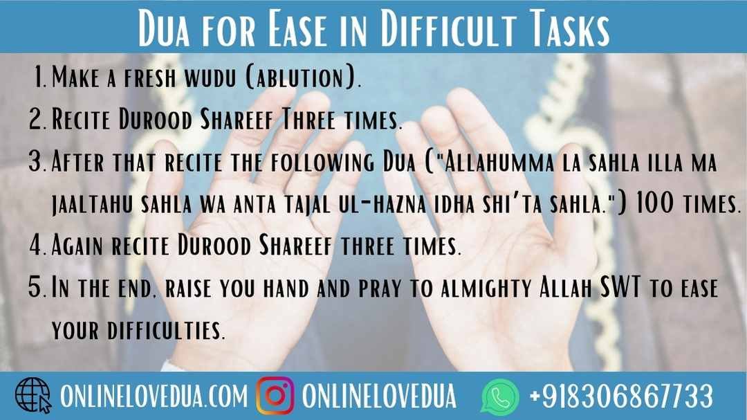 Dua for Ease in Difficulties: Seeking Relief and Strength from Allah