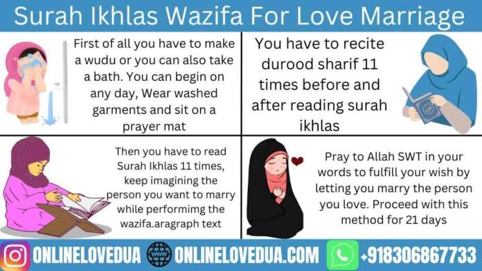 Surah Ikhlas Wazifa For Love Marriage Convince Parents For Marriage