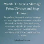 Wazifa To Save a Marriage From Divorce and Stop Divorce